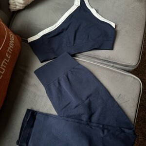 Navy and White Activewear Set